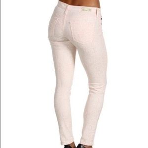 Adriano Goldschmied Pink Snake Skin Print  Jeans